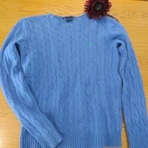 Ralph Lauren 100% Wool Cable Knit Sweater